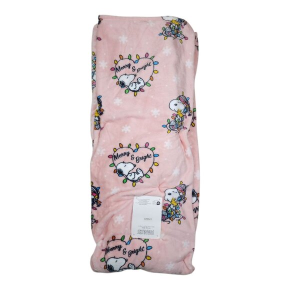 Peanuts Snoopy Extra Long Pet Throw Blanket By Berkshire 60"X70" Merry & Bright - Picture 9 of 10